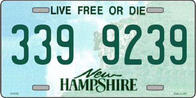 NH license plate 3399239