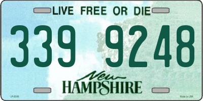 NH license plate 3399248