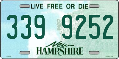 NH license plate 3399252