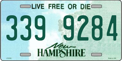 NH license plate 3399284