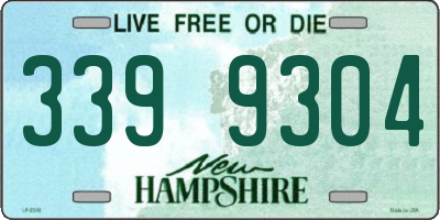 NH license plate 3399304