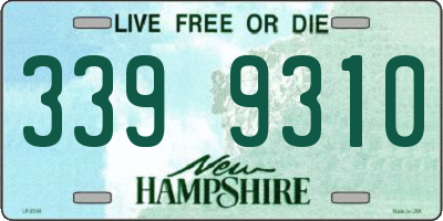 NH license plate 3399310