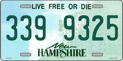 NH license plate 3399325