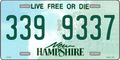 NH license plate 3399337
