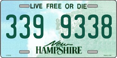 NH license plate 3399338