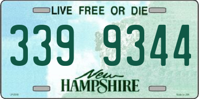 NH license plate 3399344
