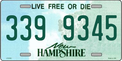 NH license plate 3399345