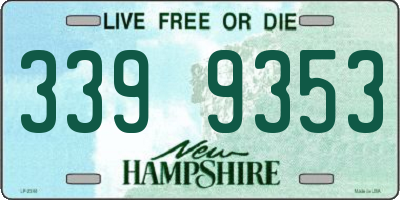 NH license plate 3399353