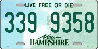NH license plate 3399358