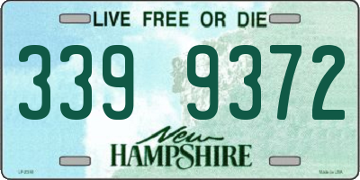 NH license plate 3399372