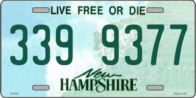 NH license plate 3399377