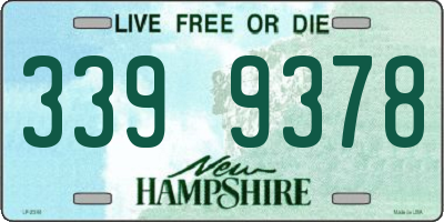 NH license plate 3399378