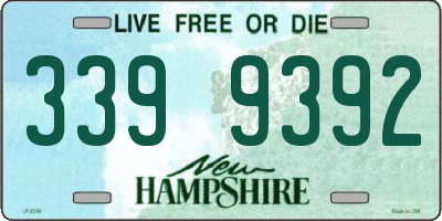 NH license plate 3399392
