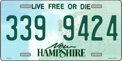 NH license plate 3399424