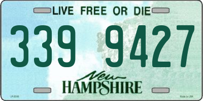 NH license plate 3399427
