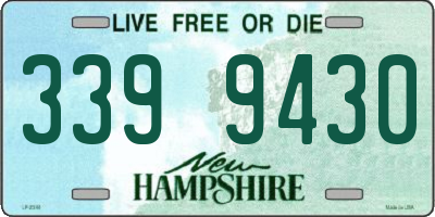 NH license plate 3399430