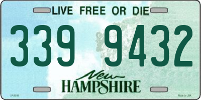 NH license plate 3399432