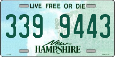 NH license plate 3399443