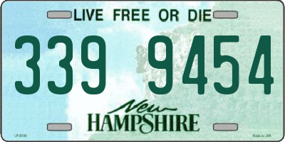 NH license plate 3399454
