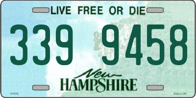 NH license plate 3399458