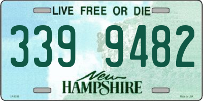 NH license plate 3399482