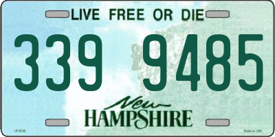 NH license plate 3399485