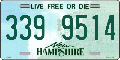 NH license plate 3399514