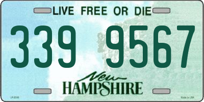 NH license plate 3399567