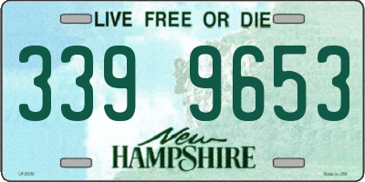 NH license plate 3399653