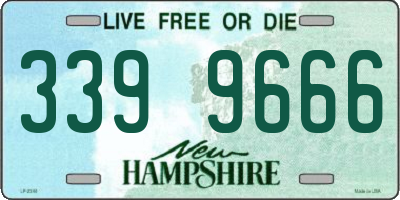 NH license plate 3399666