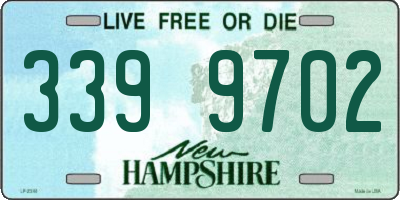 NH license plate 3399702