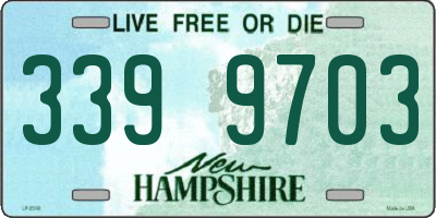 NH license plate 3399703