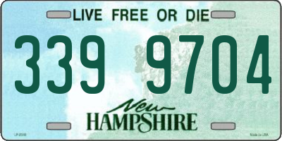 NH license plate 3399704