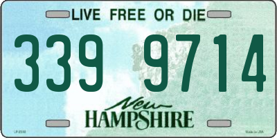 NH license plate 3399714