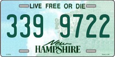 NH license plate 3399722