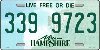 NH license plate 3399723