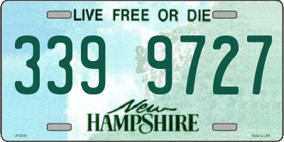 NH license plate 3399727