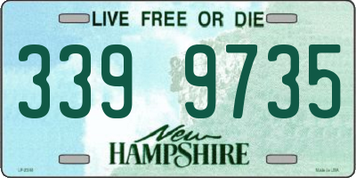 NH license plate 3399735