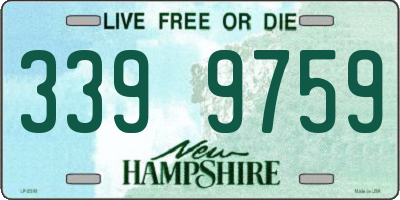 NH license plate 3399759