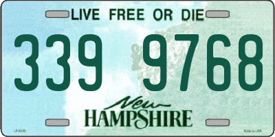 NH license plate 3399768