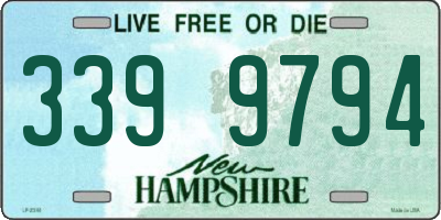 NH license plate 3399794