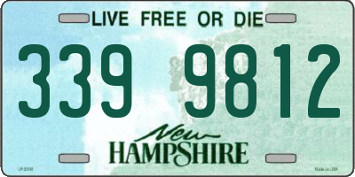 NH license plate 3399812