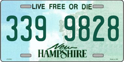 NH license plate 3399828