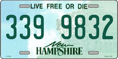 NH license plate 3399832