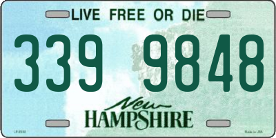 NH license plate 3399848