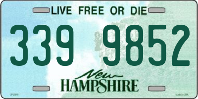 NH license plate 3399852