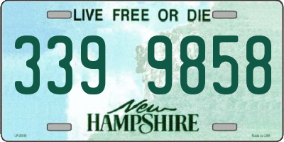 NH license plate 3399858