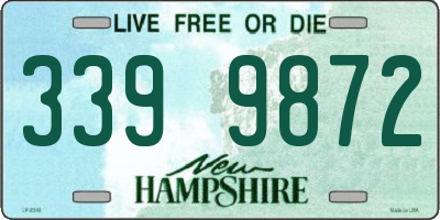 NH license plate 3399872