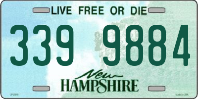 NH license plate 3399884