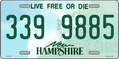NH license plate 3399885